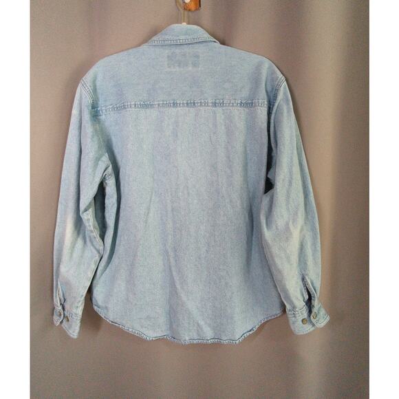 Harley Davidson Denim Shirt Womens XL Blue Button Up - Picture 9 of 9